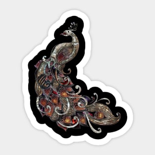 Wonderful elegant peacock Sticker